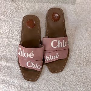 Chloe Woody Pink Sandals